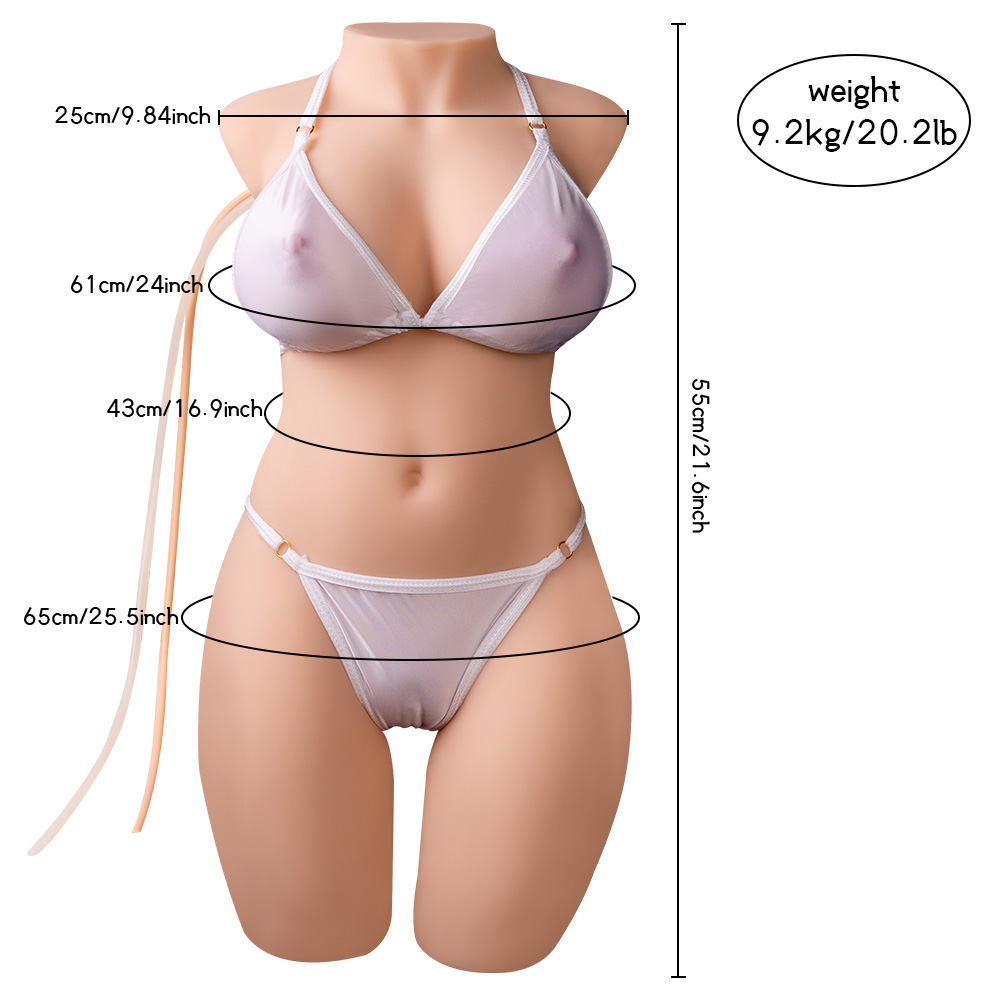 NINA: 9.2Kg/20.2LB female torso with Hi-tech features. Free shipping